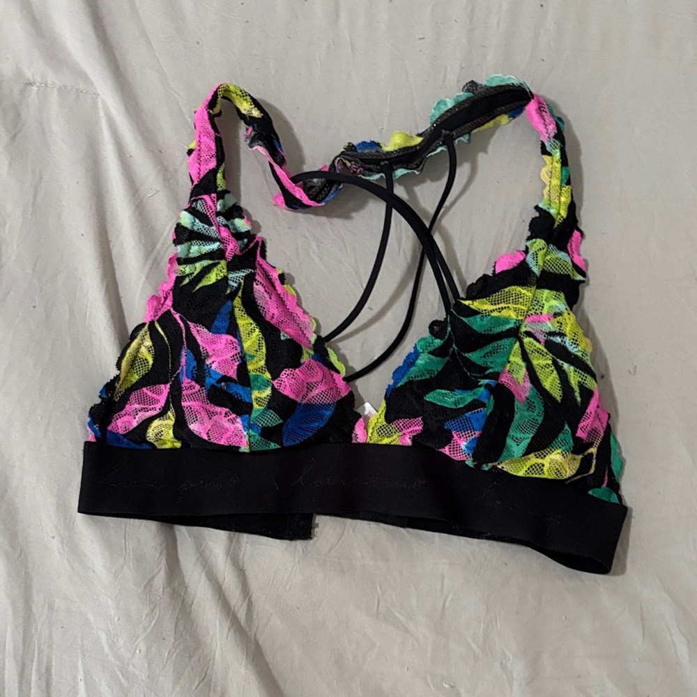 Victoria’s Secret Pink Halter Lace Bralette
